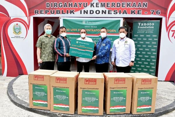 Pemprov Sumut Terima Bantuan 60 Konsentrator Oksigen